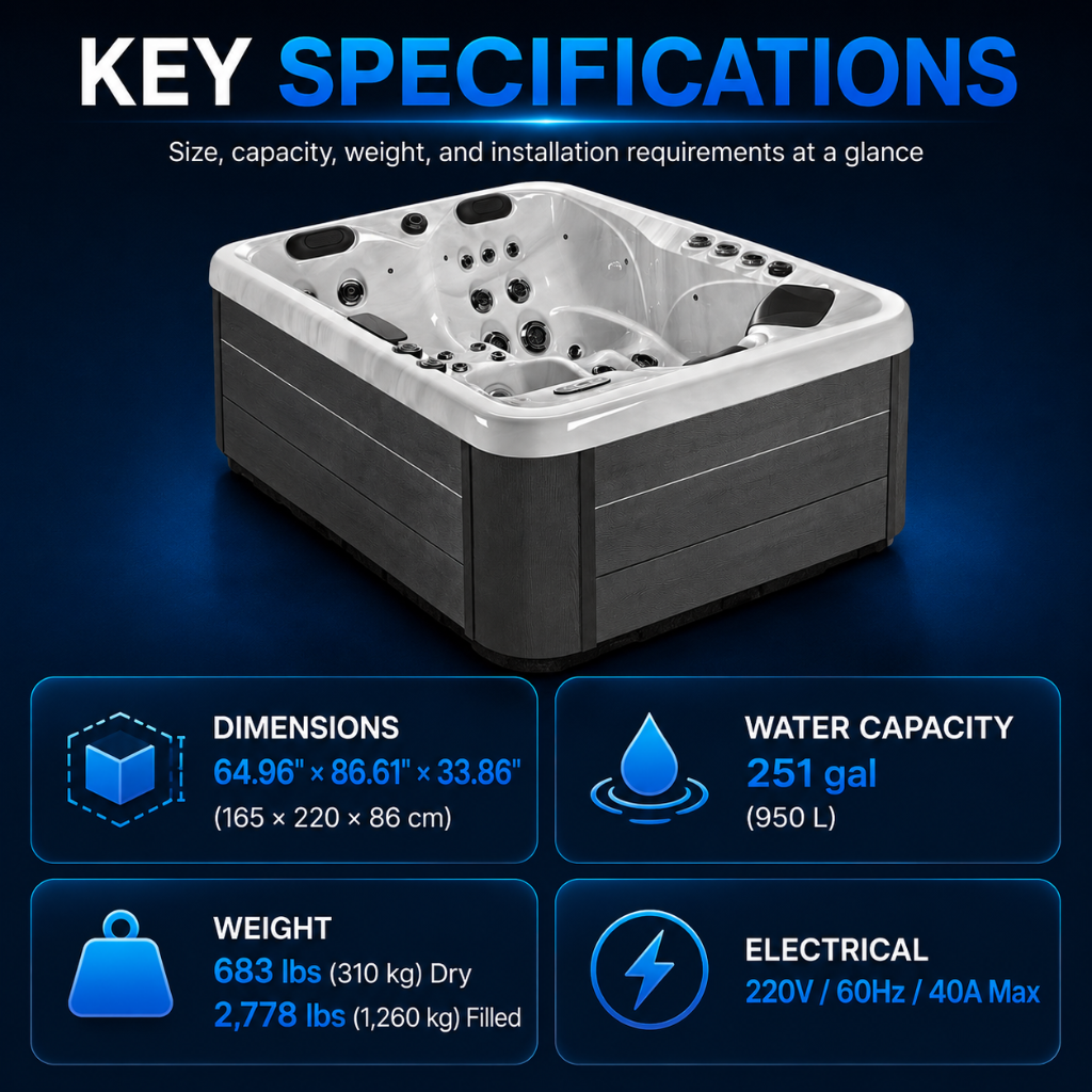 2026 Sunrans 3DL48-3 Hot Tub