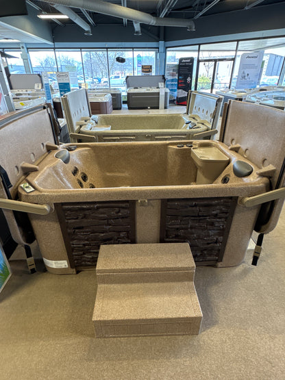 2025 Eco Spa E5 Hot Tub - Harvest with Brown Stack