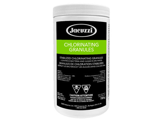 JACUZZI® HOT TUB SANITIZER CHLORINE GRANULES 720G - 12 Pack