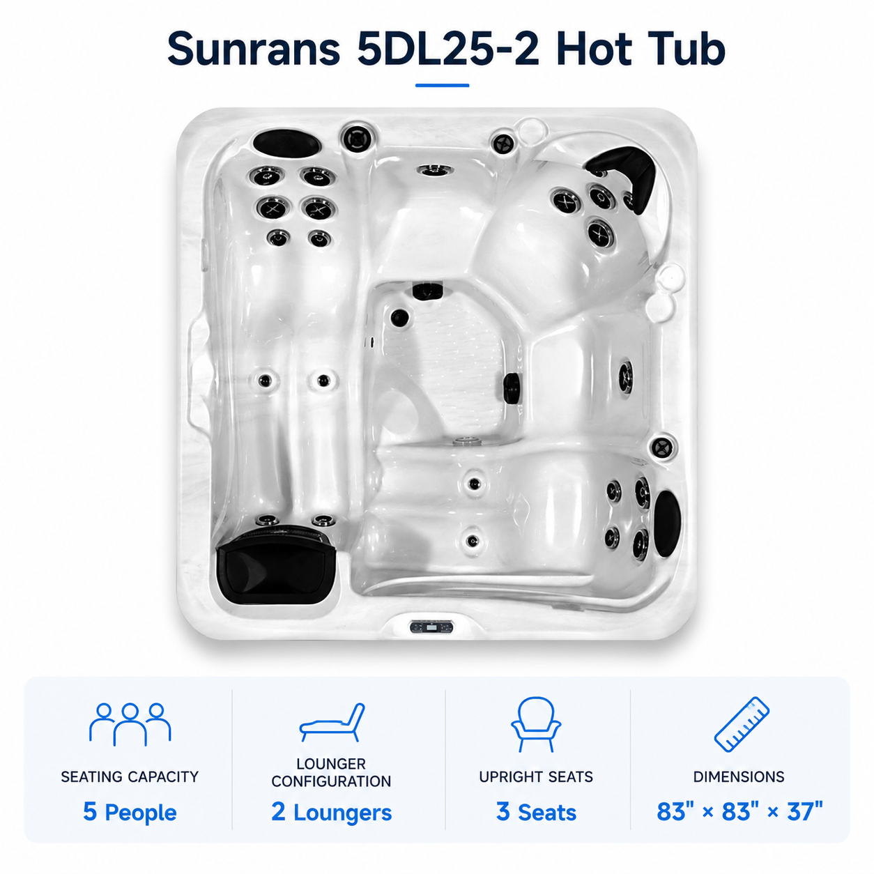 2026 Sunrans 5DL25-2 Hot Tub